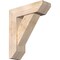 Ekena Millwork Traditional Slat Smooth Bracket w/ Offset Brace, Douglas Fir, 7 1/2"W x 24"D x 28"H BKT0806X24X28TRA06SDF - alternate 1